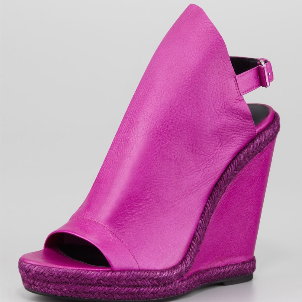 Balenciaga Fuschia Glove Wedge NWOT
